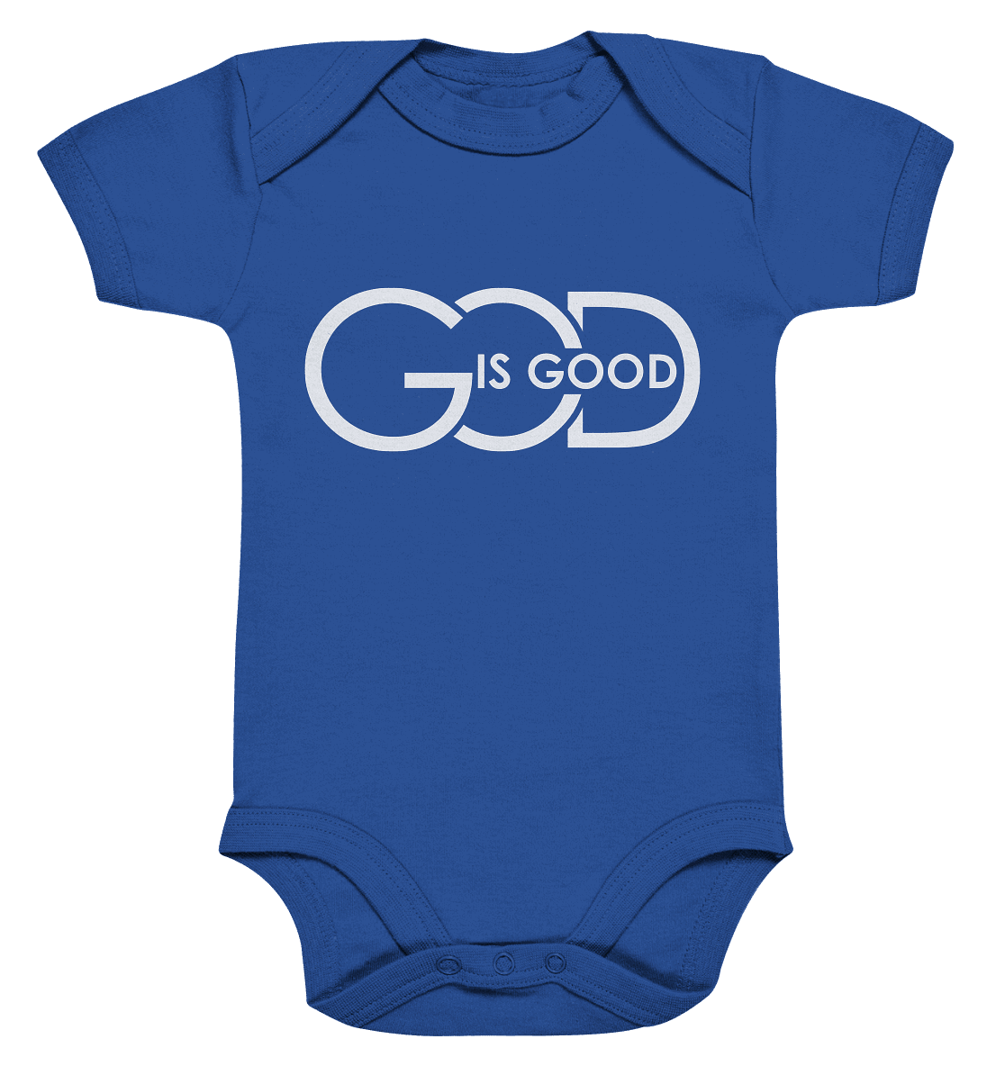 God is Good | Christliche Kleidung - Organic Baby Bodysuit - Kids & Babys - Cobalt Blue Organic - GfoitMa