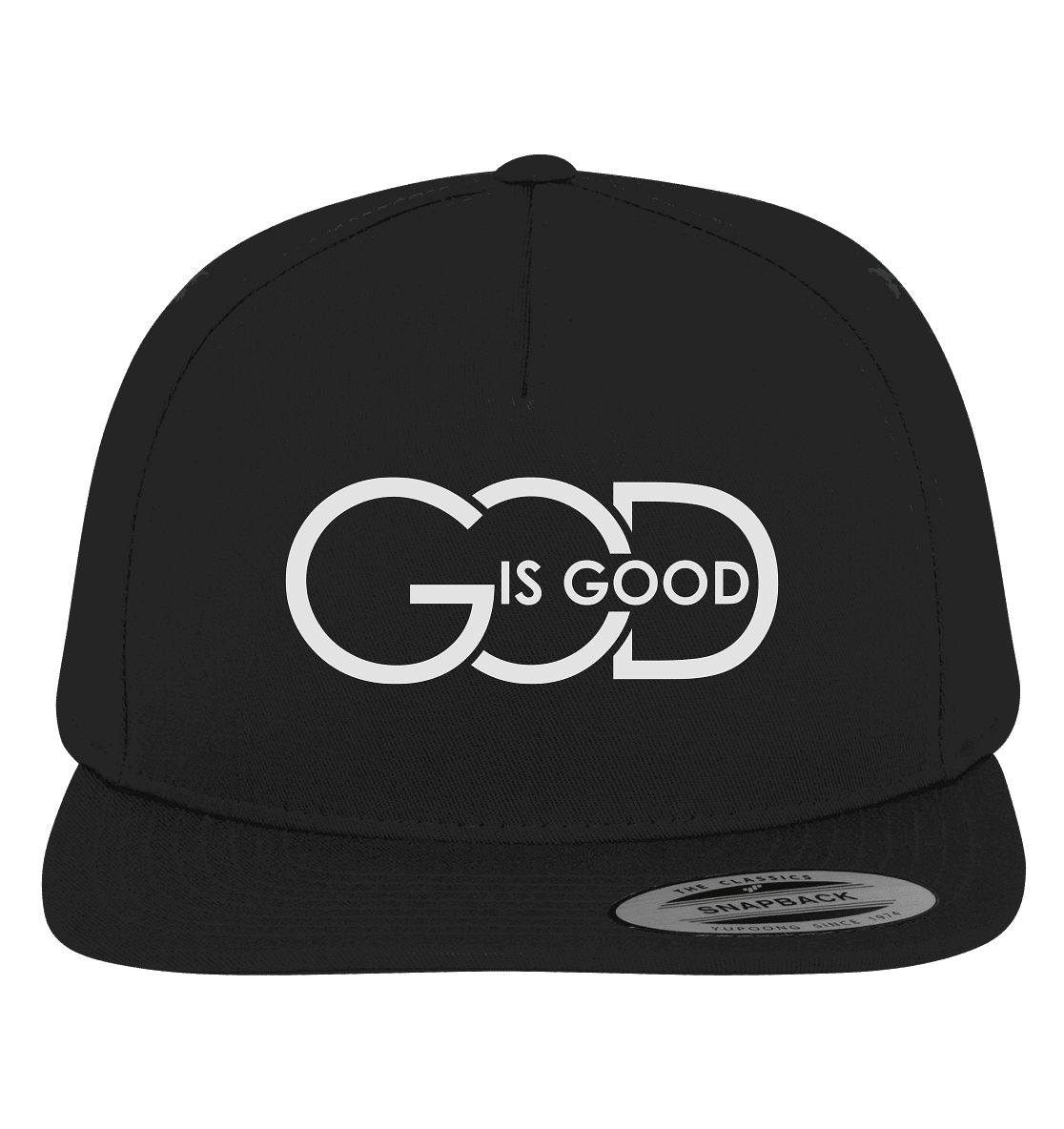 God is Good | Christliche Kleidung - Premium Snapback - Kappen & Mützen - Black / Green - GfoitMa