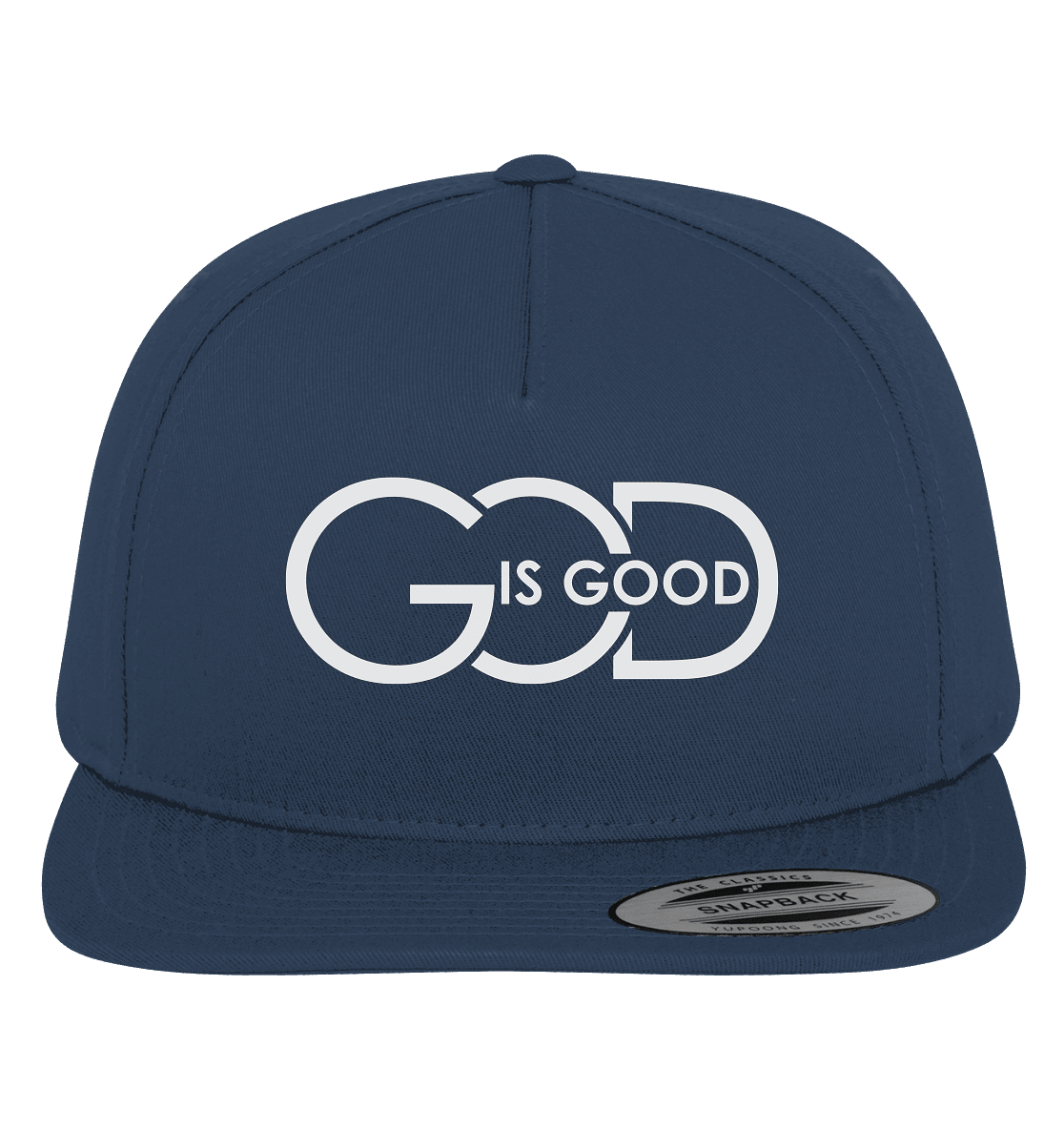 God is Good | Christliche Kleidung - Premium Snapback - Kappen & Mützen - Navy / Green - GfoitMa