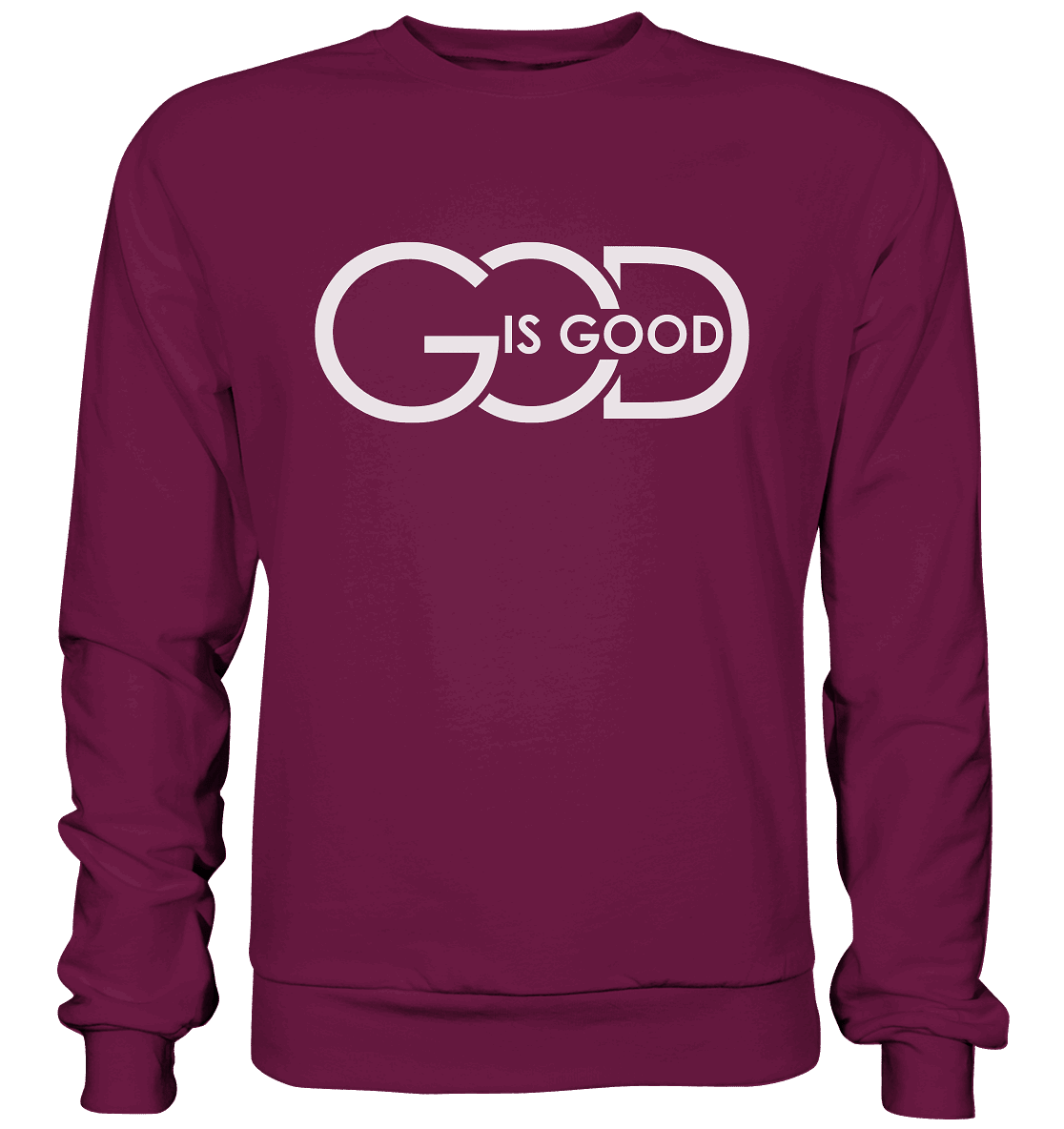 God is Good | Christliche Kleidung - Premium Sweatshirt - Sweatshirts - Burgund - GfoitMa