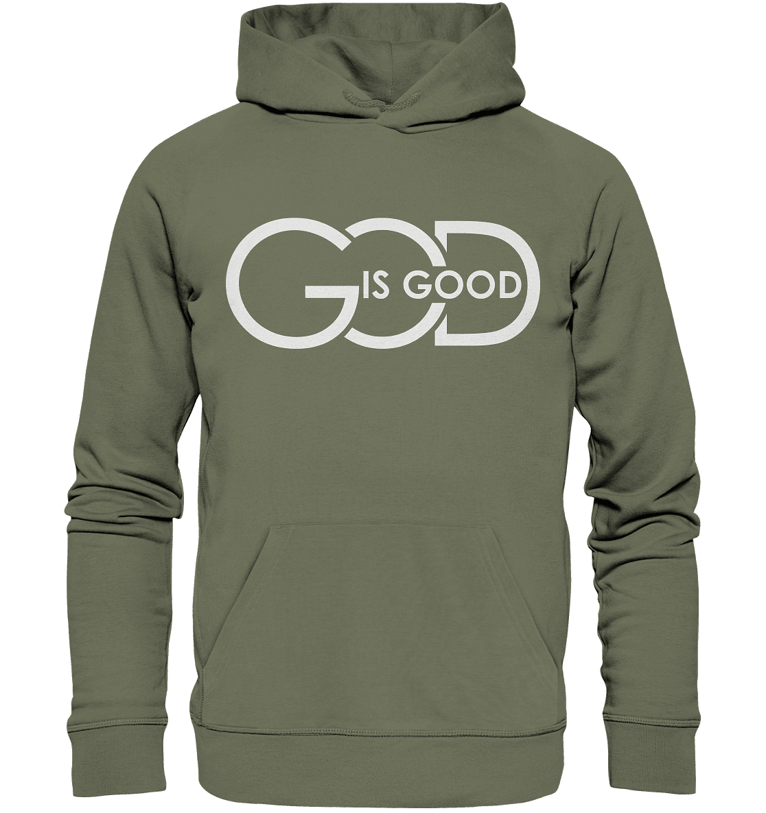 God is Good | Christliche Kleidung - Premium Unisex Hoodie - Hoodies - Classic Olive - GfoitMa
