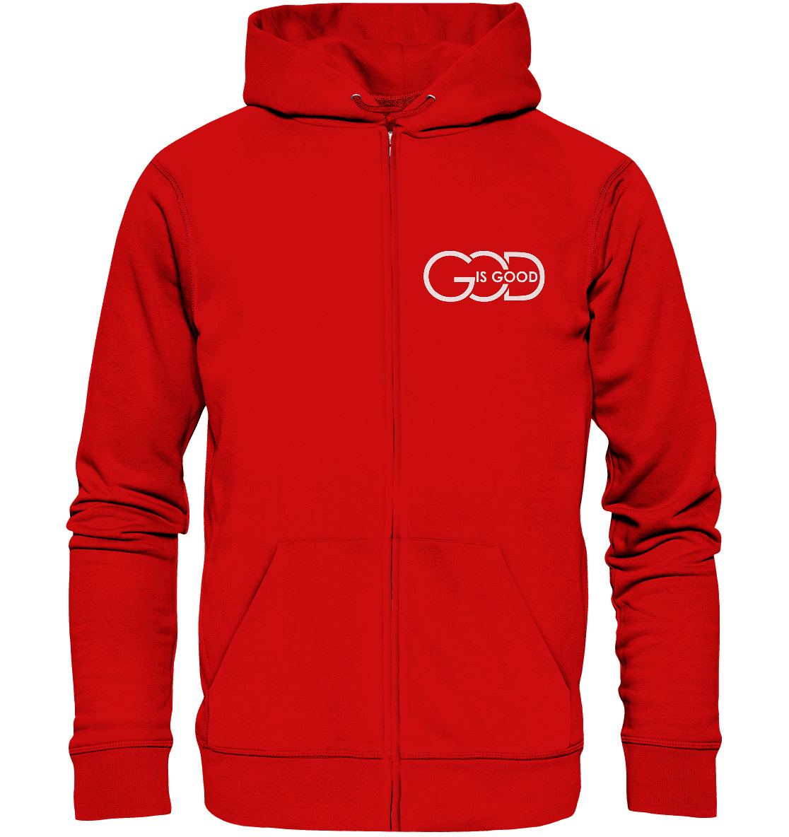 God is Good | Christliche Kleidung - Zipper - Jacken/ Zipper - Red - GfoitMa