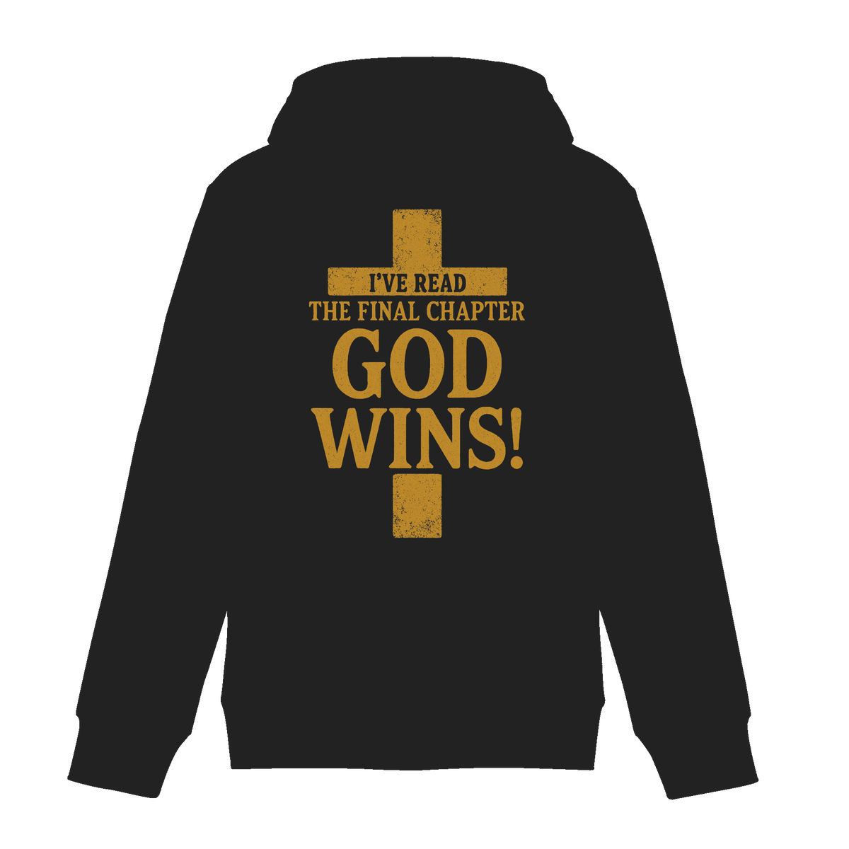 GOD WINS – Das Ende steht fest | Christliche Kleidung & Geschenke im Kreuz-Design - Zipper - Jacken/ Zipper - Black Pure - GfoitMa