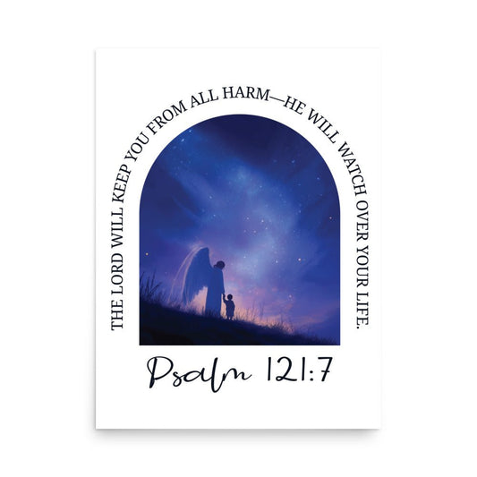 Gott behütet dich – Psalm 121:7 - Poster - 18″×24″ - GfoitMa