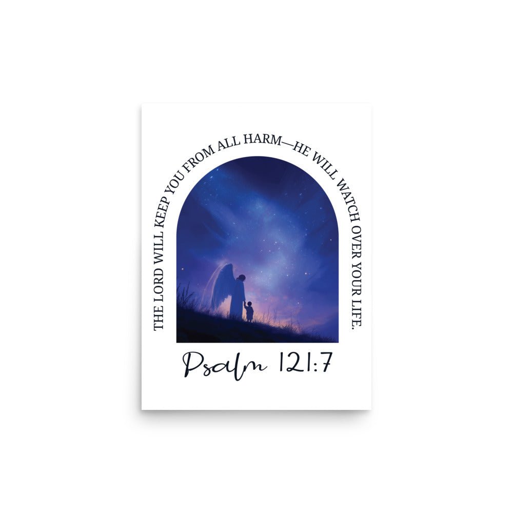 Gott behütet dich – Psalm 121:7 - Poster - 12″×16″ - GfoitMa