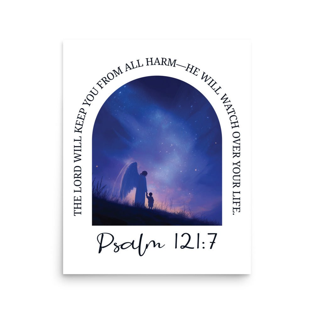 Gott behütet dich – Psalm 121:7 - Poster - 16″×20″ - GfoitMa