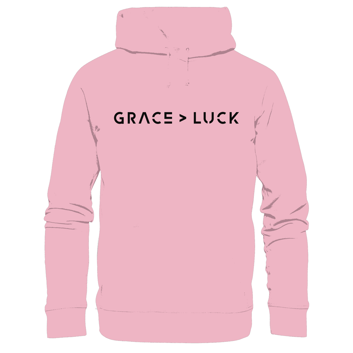 Grace > Luck | Christliches Design über Gottes Gnade - Kids Premium Hoodie - Kids & Babys - Light Pink - GfoitMa