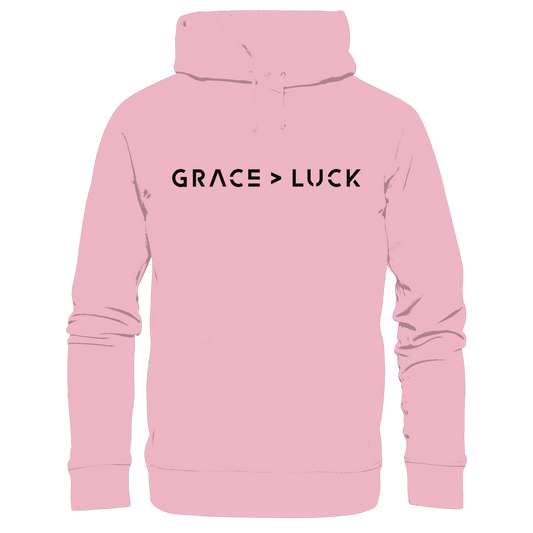 Grace > Luck | Christliches Design über Gottes Gnade - Kids Premium Hoodie - Kids & Babys - Light Pink - GfoitMa
