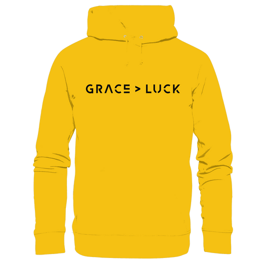 Grace > Luck | Christliches Design über Gottes Gnade - Kids Premium Hoodie - Kids & Babys - Light Pink - GfoitMa