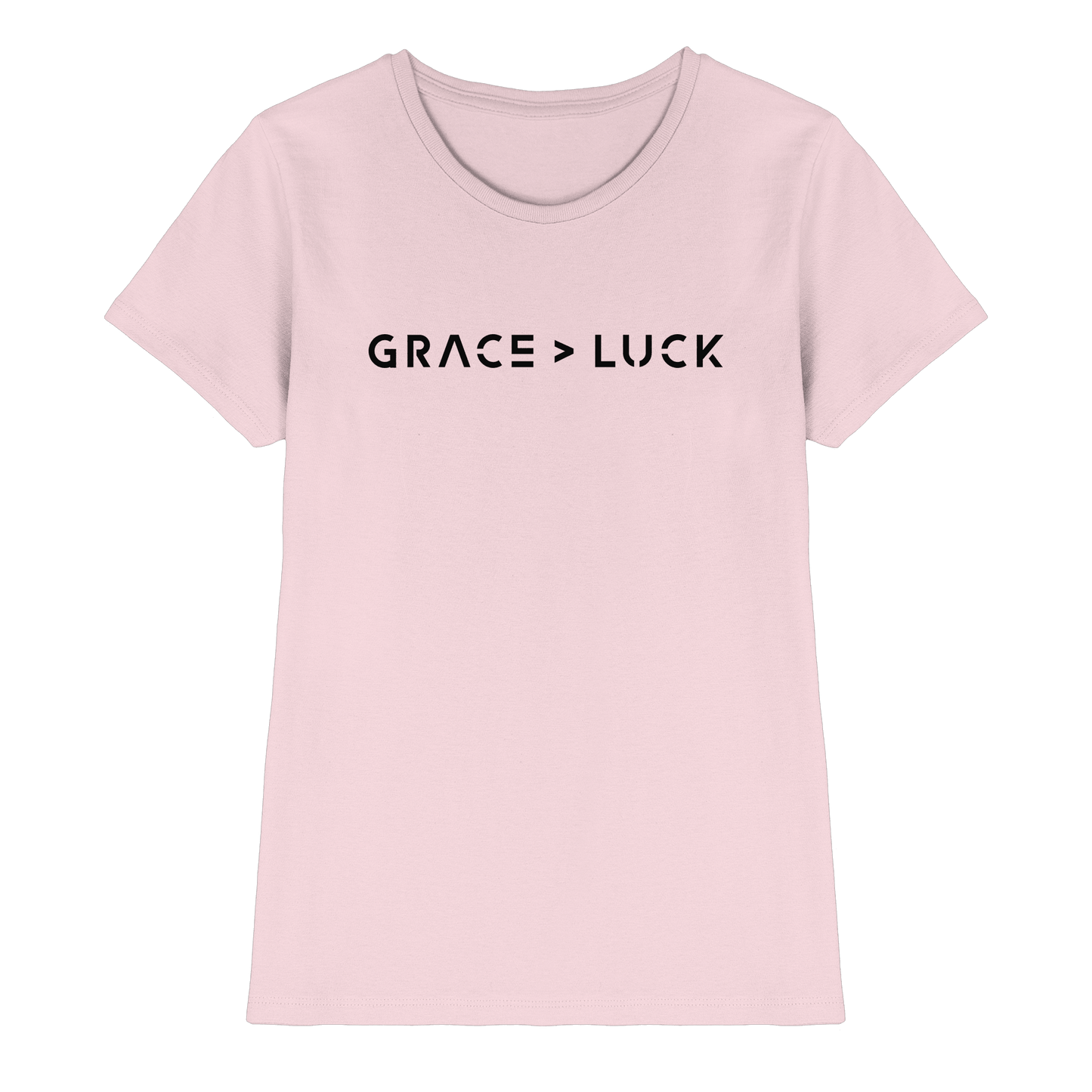Grace > Luck | Christliches Design über Gottes Gnade - Ladies Premium Shirt - Lady-Shirts - Orchid Pink - GfoitMa