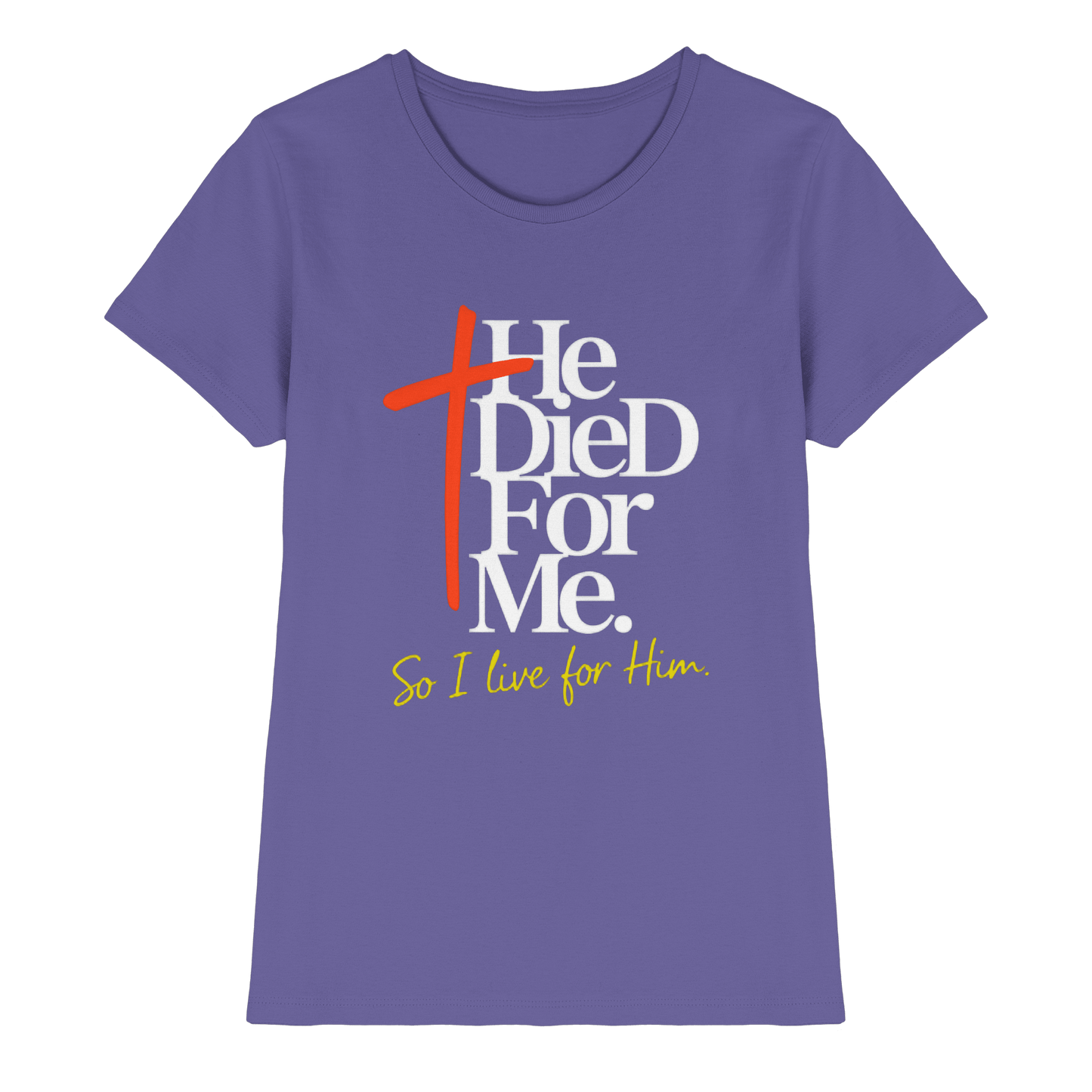 He Died for Me – Christliches Design mit Statement - Ladies Premium Shirt - Lady-Shirts - Millenial Lilac - GfoitMa