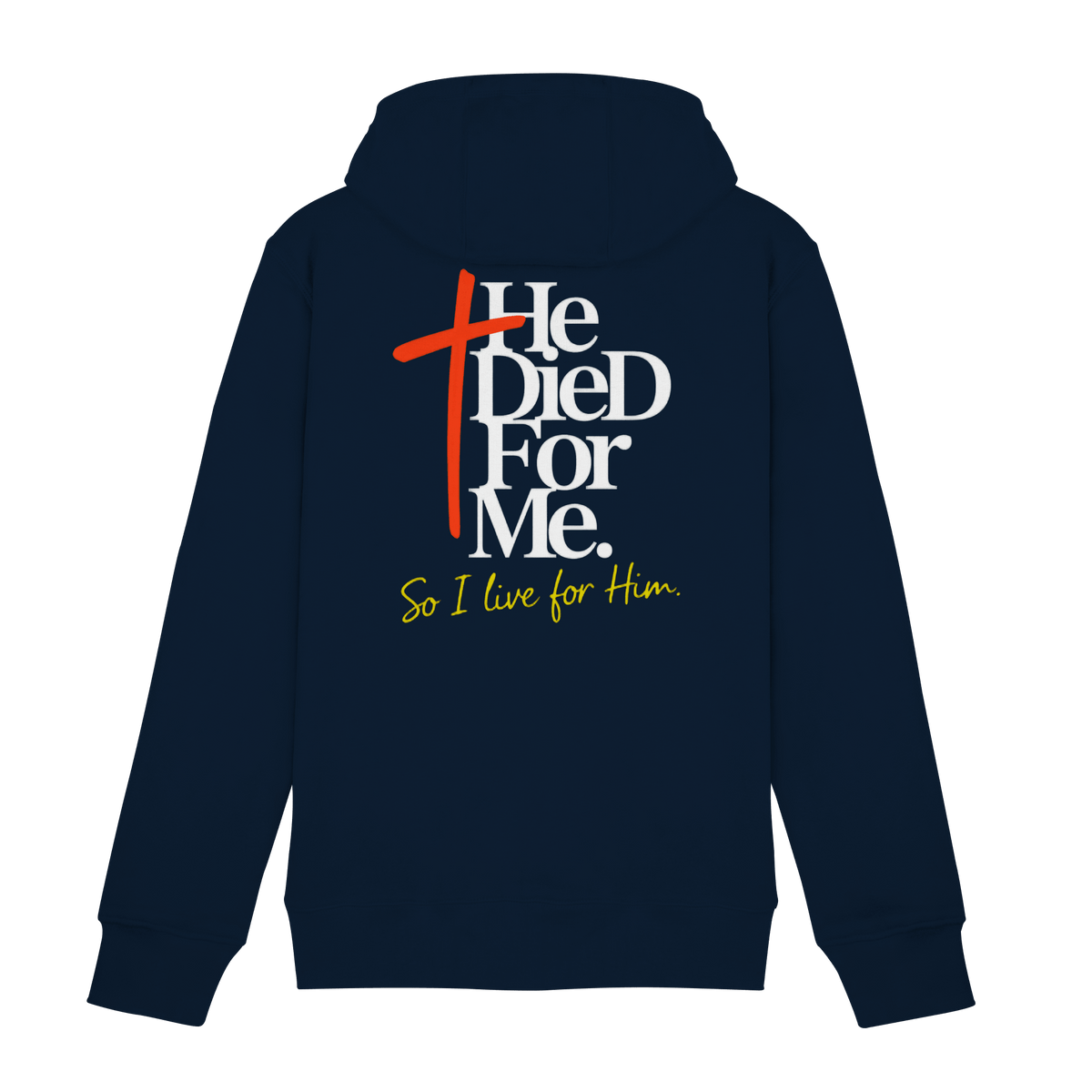 He Died for Me – Christliches Design mit Statement - Zipper - Jacken/ Zipper - Navy - GfoitMa