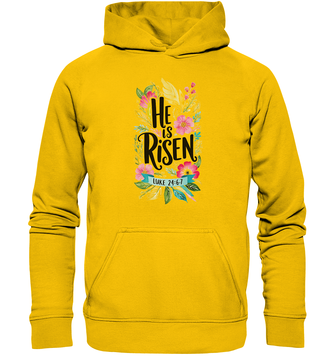 He Is Risen – Die Schönheit der Auferstehung (Vorne) | Christliche Kleidung - Kids Premium Hoodie - Kids & Babys - Sunflower - GfoitMa