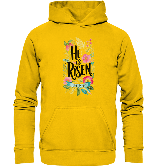 He Is Risen – Die Schönheit der Auferstehung (Vorne) | Christliche Kleidung - Kids Premium Hoodie - Kids & Babys - Sunflower - GfoitMa