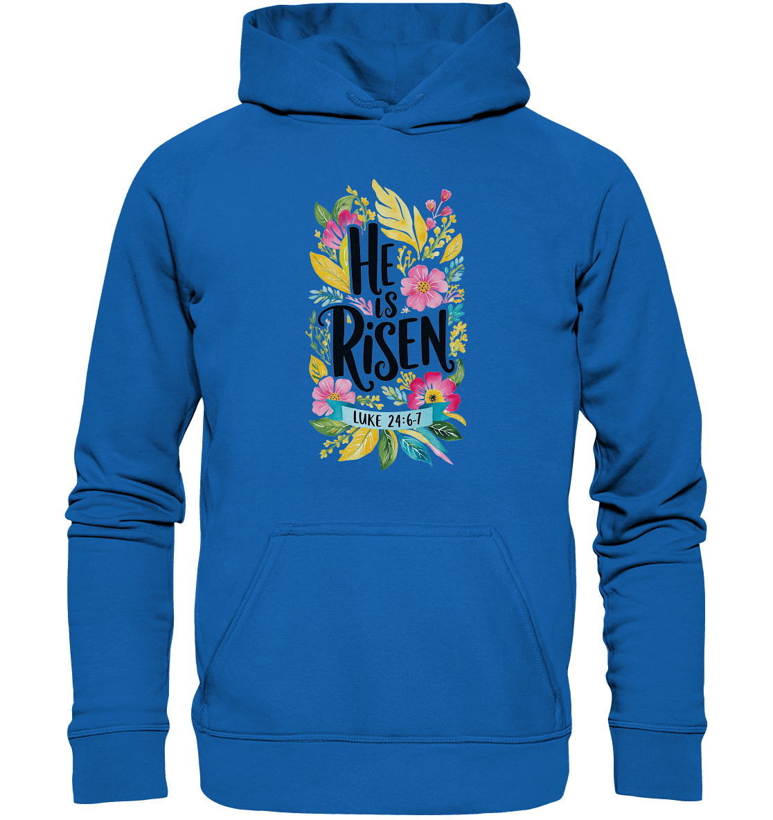 He Is Risen – Die Schönheit der Auferstehung (Vorne) | Christliche Kleidung - Kids Premium Hoodie - Kids & Babys - Royal Blau - GfoitMa