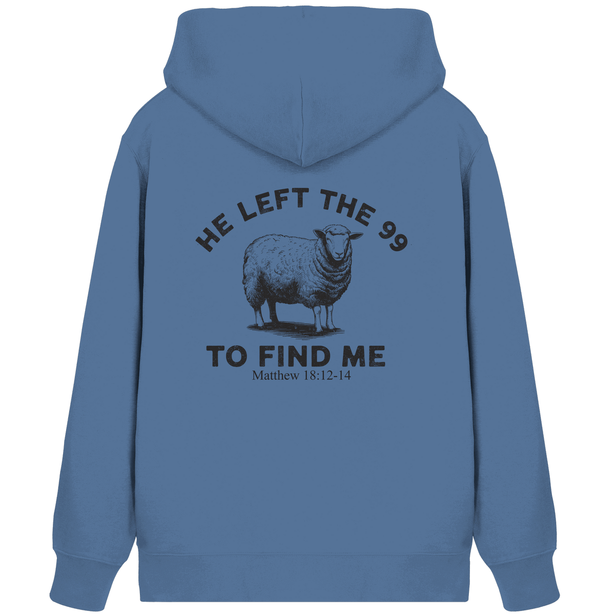 He Left the 99 to Find Me | Persönliches Glaubensbekenntnis - Organic Zipper - Jacken/ Zipper - Bright Blue - GfoitMa