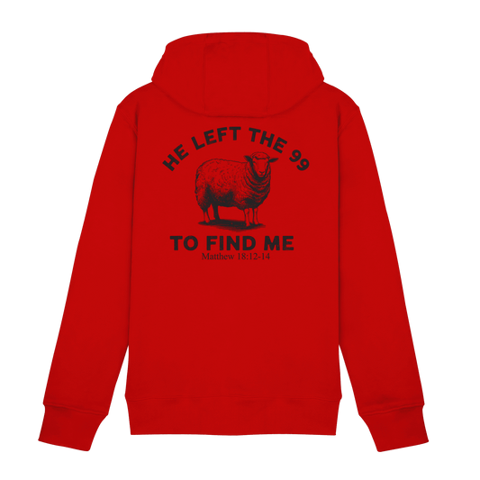 He Left the 99 to Find Me | Persönliches Glaubensbekenntnis - Zipper - Jacken/ Zipper - Red - GfoitMa