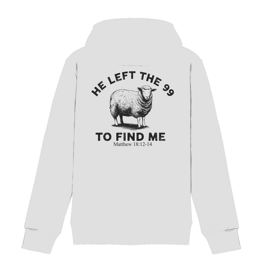 He Left the 99 to Find Me | Persönliches Glaubensbekenntnis - Zipper - Jacken/ Zipper - White - GfoitMa