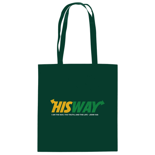 His Way – John 14:6 | Christliches Statement Design mit Johannes 14,6 - Baumwolltasche - Taschen - Bottle Green - GfoitMa