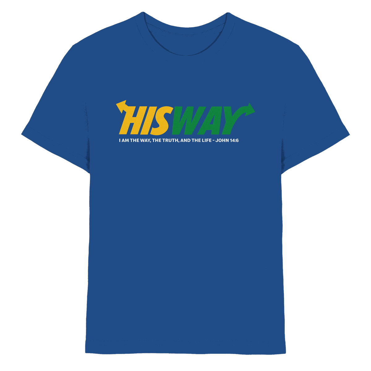 His Way – John 14:6 | Christliches Statement Design mit Johannes 14,6 - Kids Premium Shirt - Kids & Babys - Royal Blue - GfoitMa