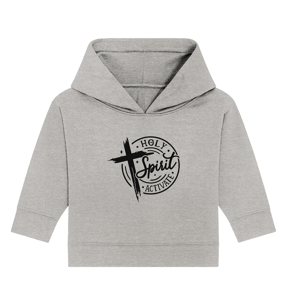 Holy Spirit Activate – Kraft durch den Geist Gottes - Baby Organic Hoodie - Kids & Babys - Heather Grey - GfoitMa