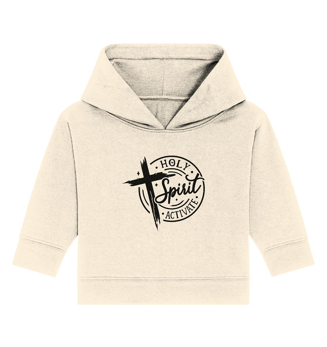 Holy Spirit Activate – Kraft durch den Geist Gottes - Baby Organic Hoodie - Kids & Babys - Natural Raw - GfoitMa