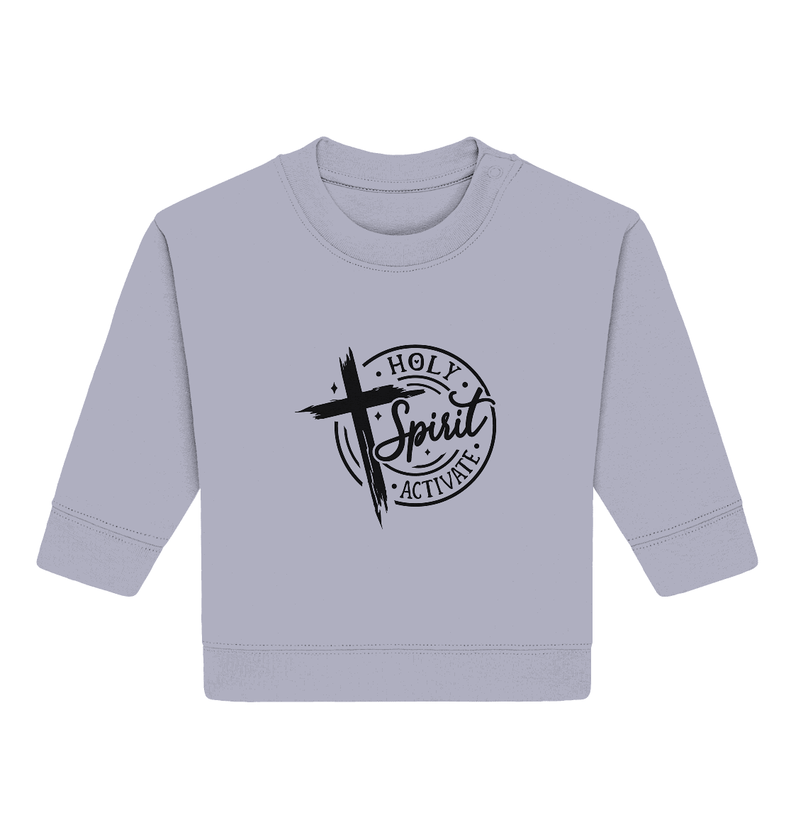 Holy Spirit Activate – Kraft durch den Geist Gottes - Baby Organic Sweatshirt - Kids & Babys - Serene Blue - GfoitMa