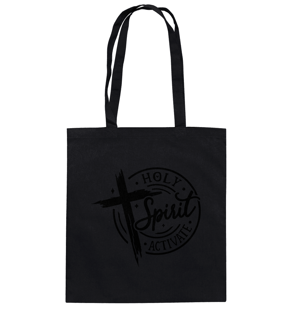 Holy Spirit Activate – Kraft durch den Geist Gottes - Baumwolltasche - Taschen - Black - GfoitMa