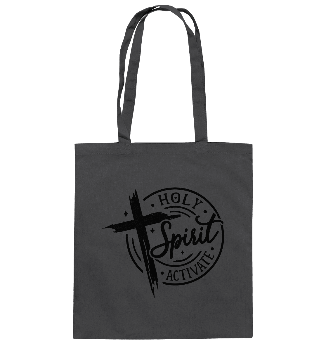 Holy Spirit Activate – Kraft durch den Geist Gottes - Baumwolltasche - Taschen - Graphite Grey - GfoitMa