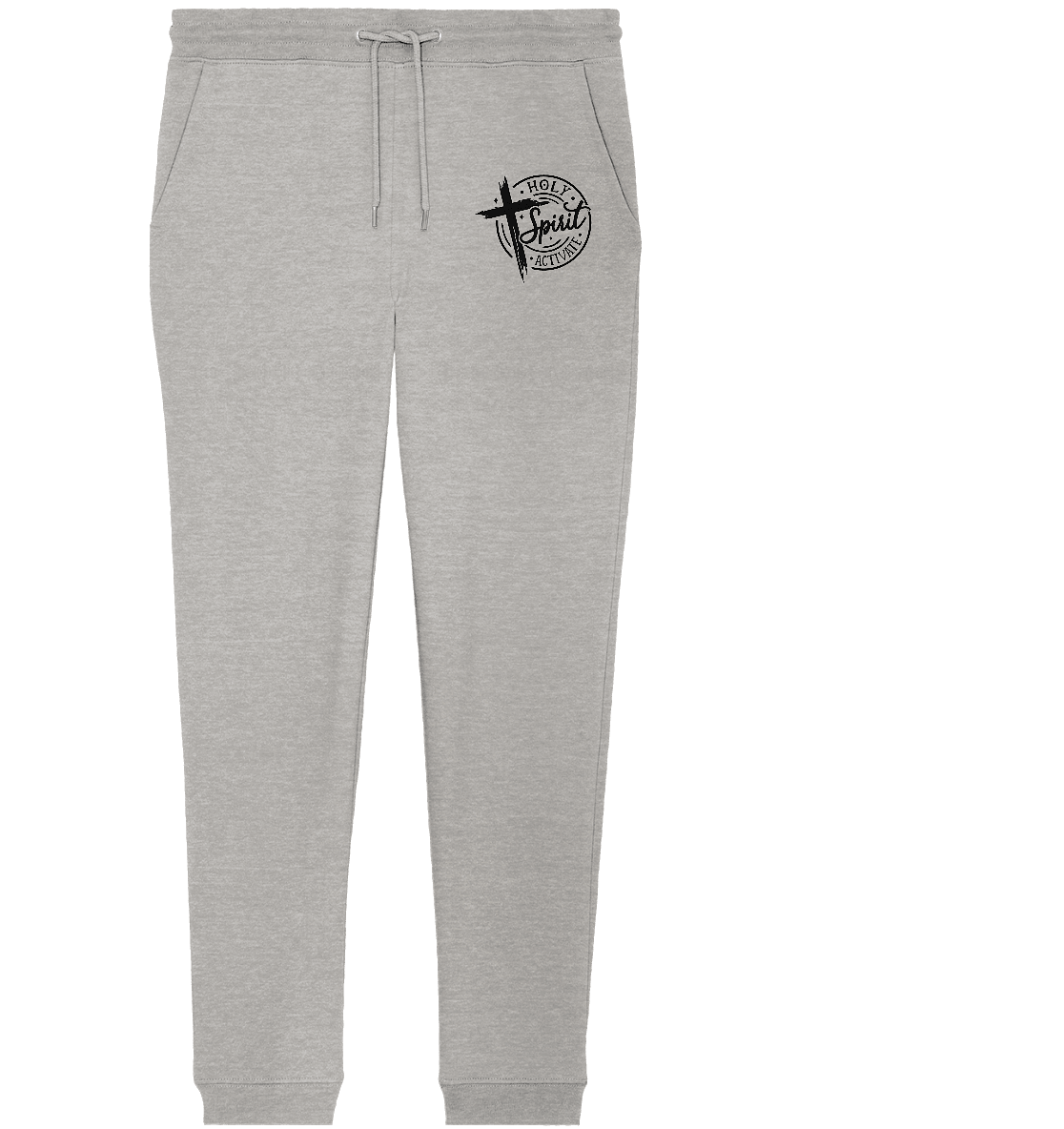 Holy Spirit Activate – Kraft durch den Geist Gottes - Organic Jogger Pants - Hosen - Heather Grey - GfoitMa