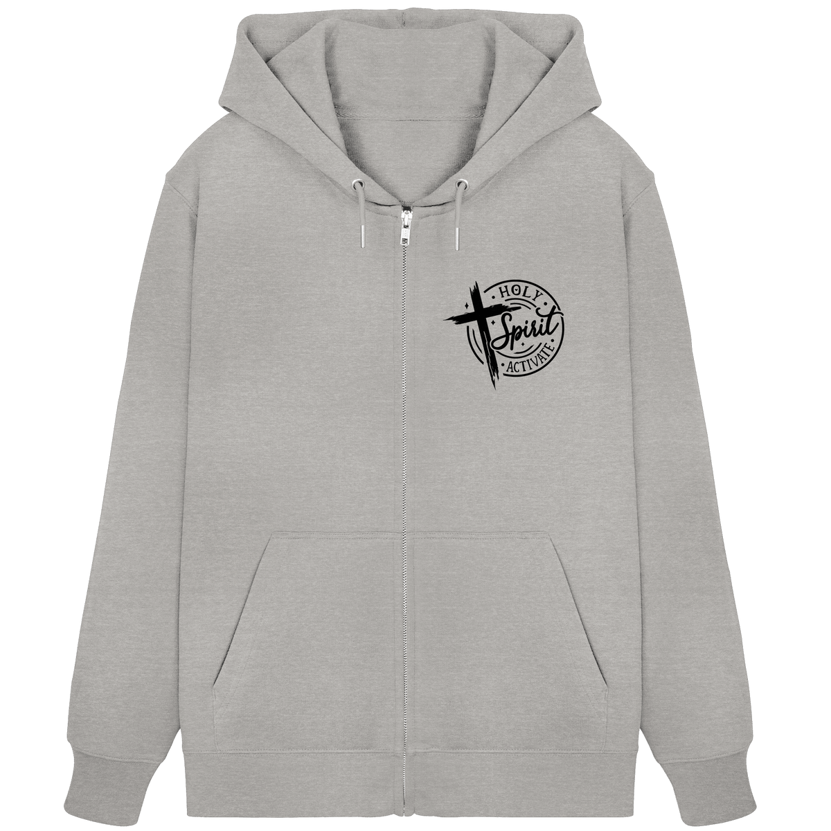 Holy Spirit Activate – Kraft durch den Geist Gottes - Organic Zipper - Jacken/ Zipper - Heather Grey - GfoitMa