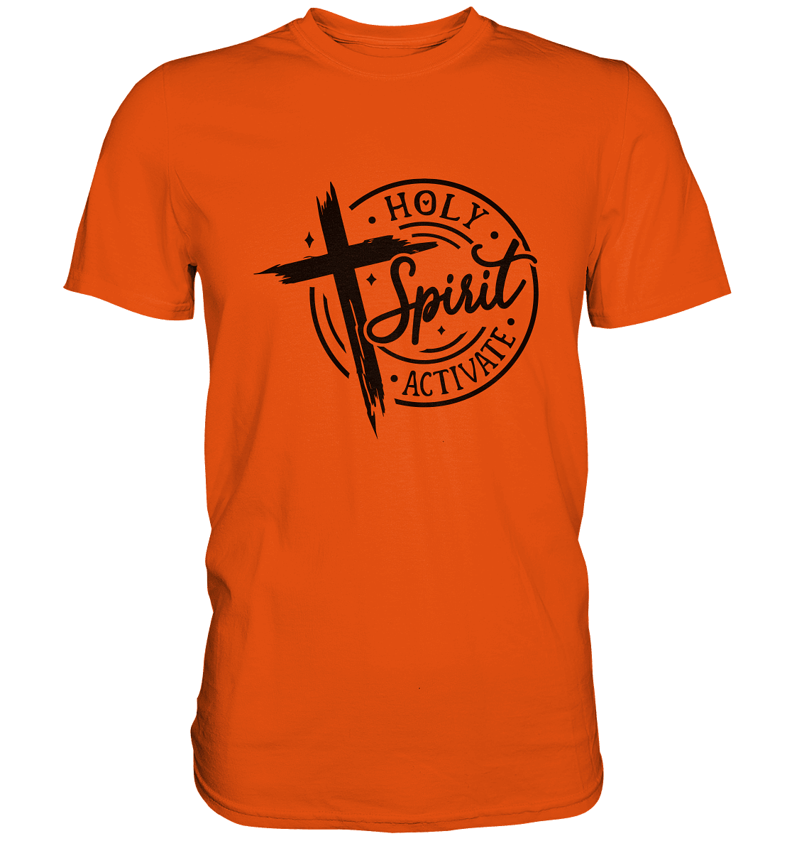 Holy Spirit Activate – Kraft durch den Geist Gottes - Premium Shirt - Unisex-Shirts - Orange - GfoitMa