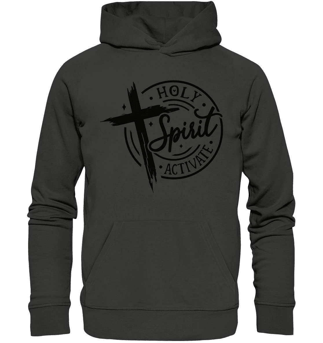 Holy Spirit Activate – Kraft durch den Geist Gottes - Premium Unisex Hoodie - Hoodies - Charcoal - GfoitMa