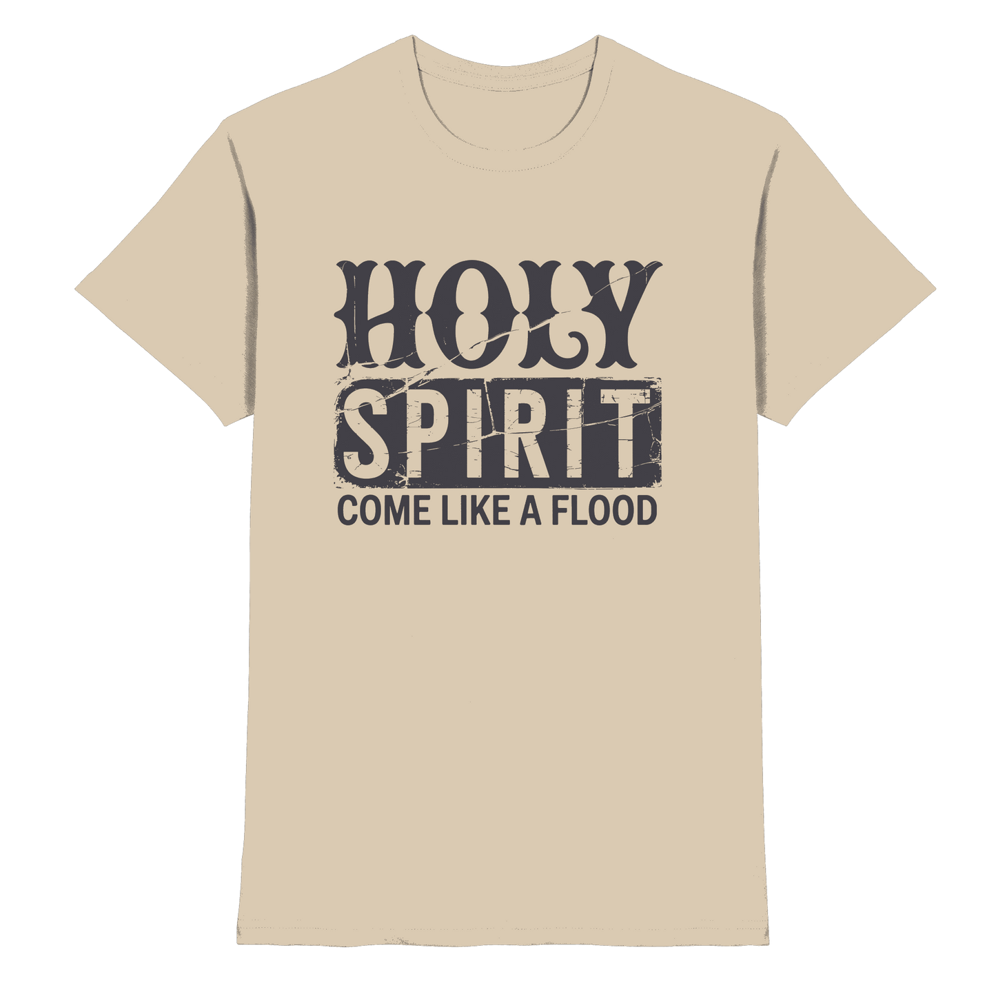 Holy Spirit, Come Like a Flood – Erfüllt von Gottes Gegenwart | Christliches Geschenk - Premium Shirt - Unisex-Shirts - Sand - GfoitMa