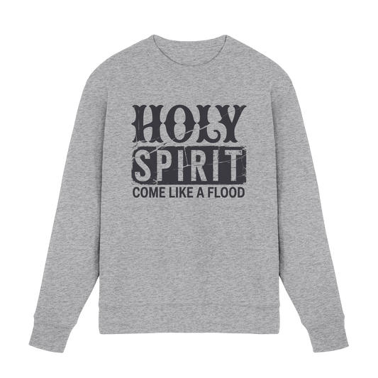 Holy Spirit, Come Like a Flood – Erfüllt von Gottes Gegenwart | Christliches Geschenk - Premium Sweatshirt - Sweatshirts - Heather Grey (meliert) - GfoitMa