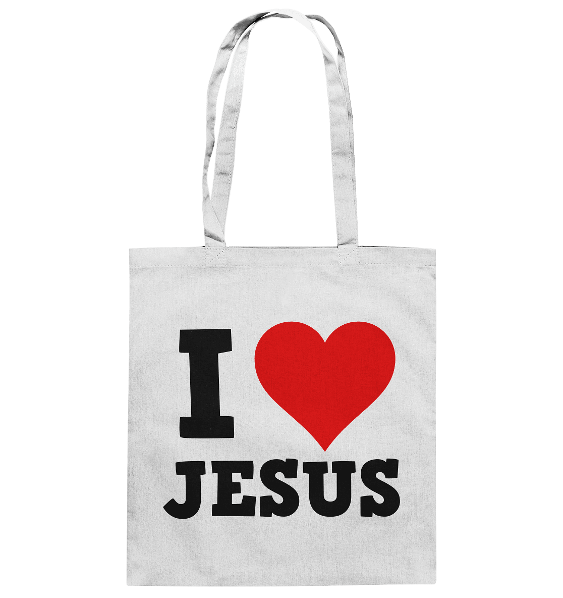 I Love Jesus - Baumwolltasche - Taschen - White - GfoitMa