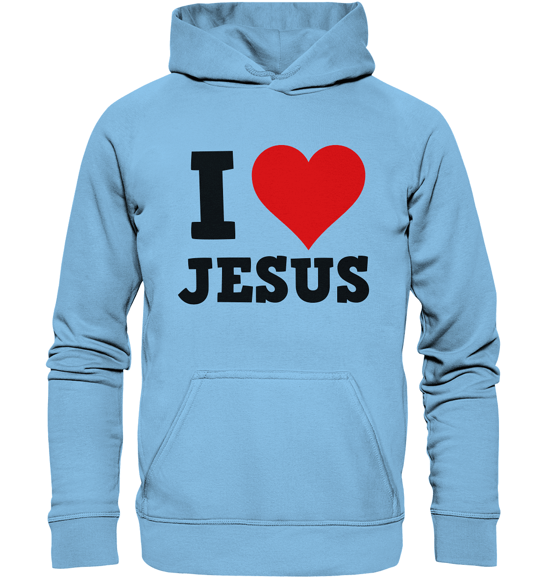 I Love Jesus - Kids Premium Hoodie - Kids & Babys - Sky Blue - GfoitMa