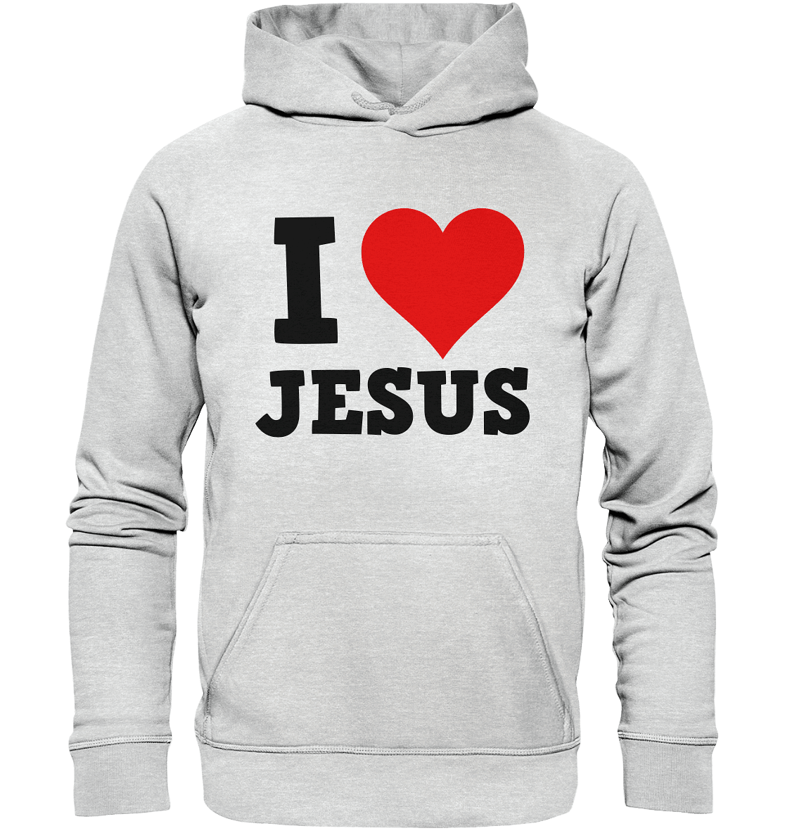 I Love Jesus - Kids Premium Hoodie - Kids & Babys - Heather Grey (meliert) - GfoitMa
