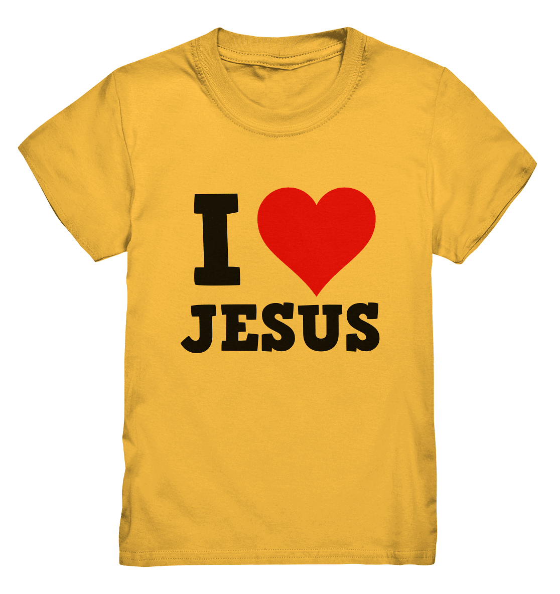 I Love Jesus - Kids Premium Shirt - Kids & Babys - Gold - GfoitMa