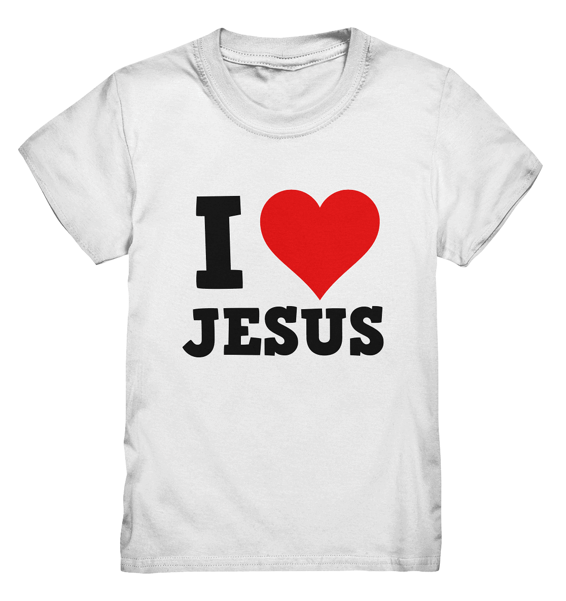 I Love Jesus - Kids Premium Shirt - Kids & Babys - White - GfoitMa