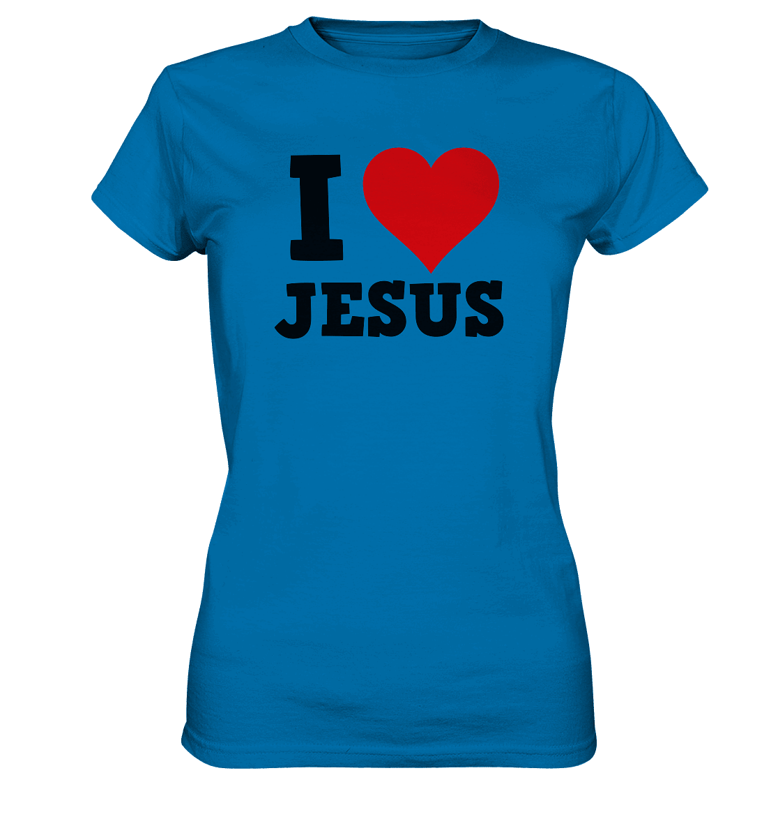 I Love Jesus - Ladies Premium Shirt - Lady-Shirts - Royal Blue - GfoitMa
