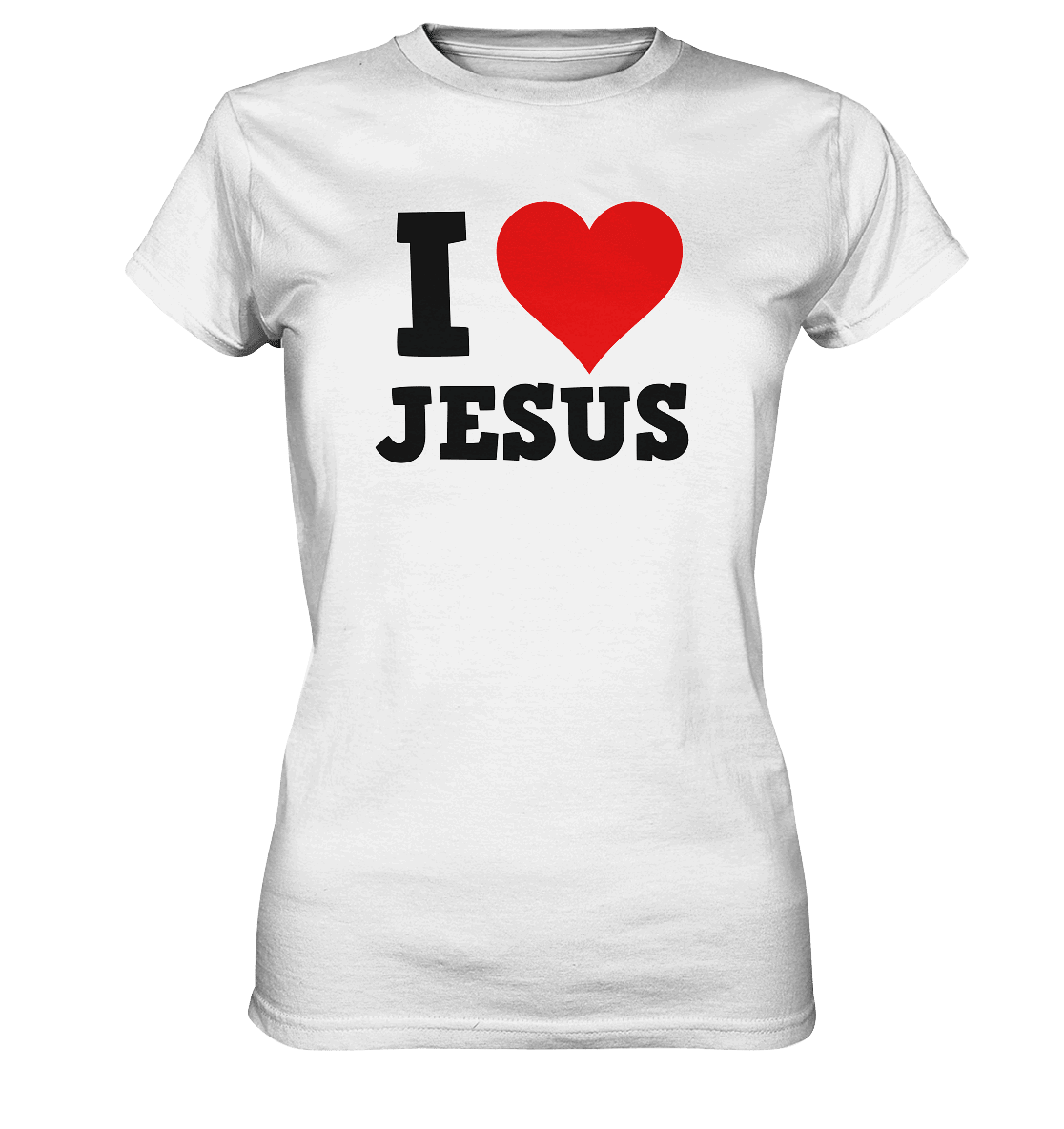I Love Jesus - Ladies Premium Shirt - Lady-Shirts - White - GfoitMa