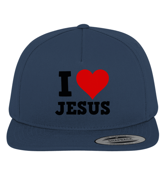 I Love Jesus - Premium Snapback - Kappen & Mützen - Navy / Green - GfoitMa