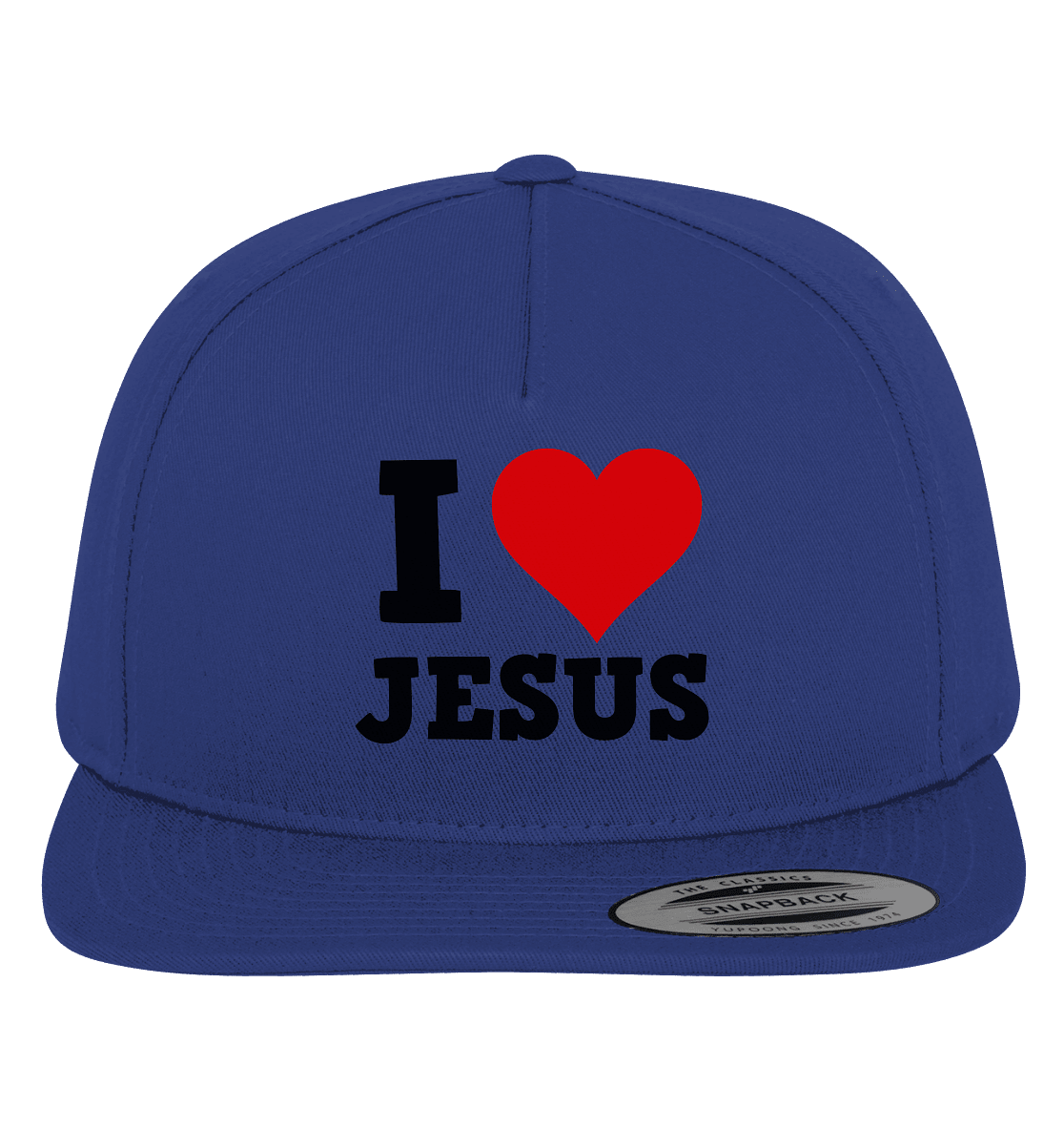 I Love Jesus - Premium Snapback - Kappen & Mützen - Royal / Green - GfoitMa
