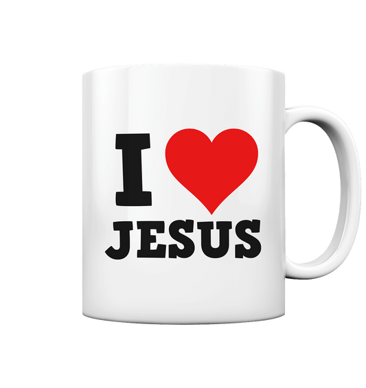 I Love Jesus - Tasse glossy - Trinkgefäße - White glossy - GfoitMa
