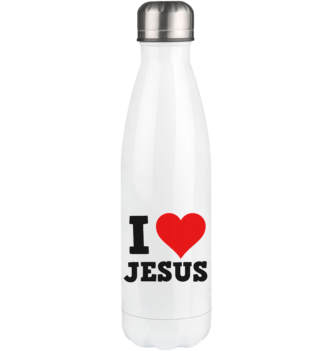 I Love Jesus - Thermoflasche 500ml - Trinkgefäße - White - GfoitMa