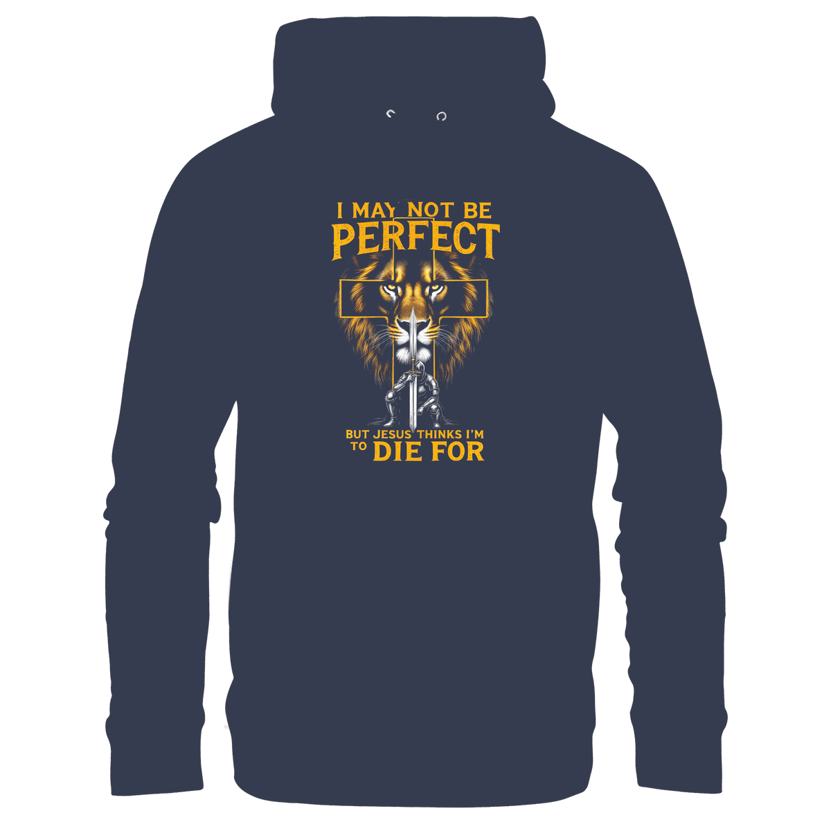 I May Not Be Perfect, But Jesus Thinks I’m to Die For | Christliches Design mit Botschaft der Gnade - Kids Premium Hoodie - Kids & Babys - Deep Navy - GfoitMa
