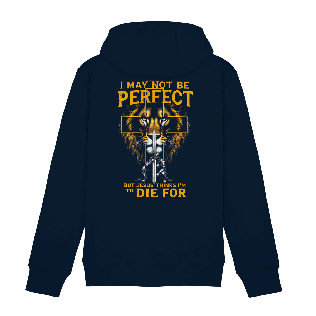 I May Not Be Perfect, But Jesus Thinks I’m to Die For | Christliches Design mit Botschaft der Gnade - Zipper - Jacken/ Zipper - Navy - GfoitMa