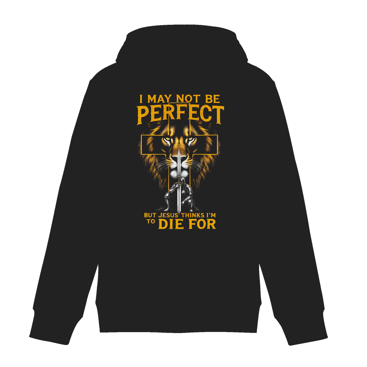 I May Not Be Perfect, But Jesus Thinks I’m to Die For | Christliches Design mit Botschaft der Gnade - Zipper - Jacken/ Zipper - Black Pure - GfoitMa