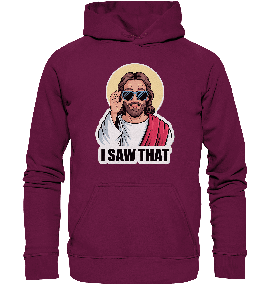 I Saw That – Jesus mit Sonnenbrille | Christliche Produkte - Kids Premium Hoodie - Kids & Babys - Royal Blau - GfoitMa